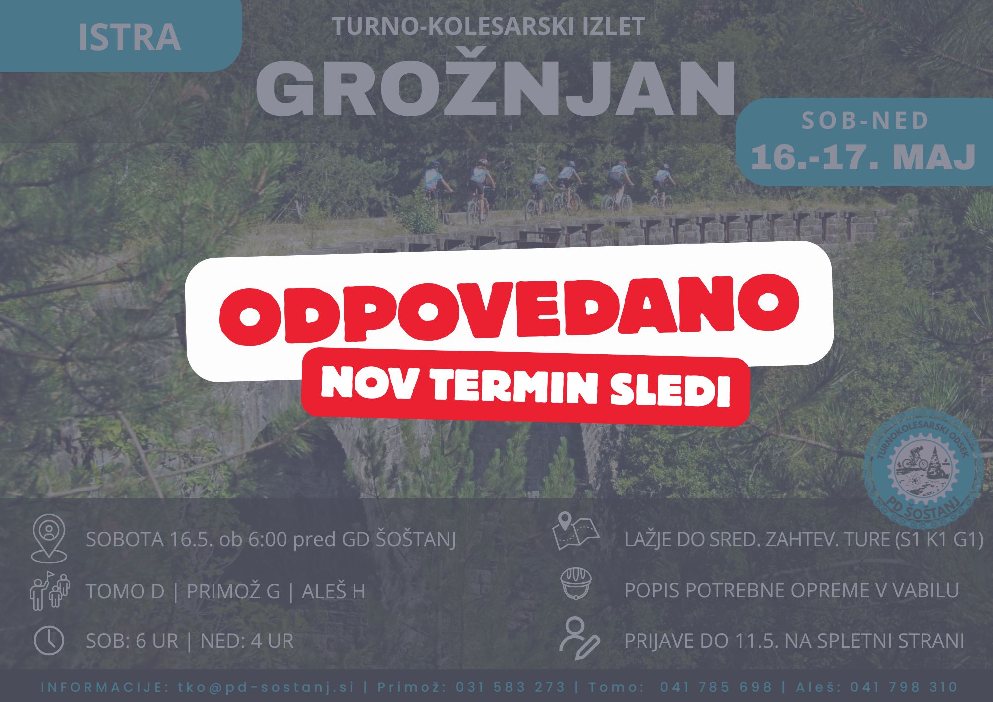 GROŽNJAN - Turno-kolesarski izlet